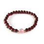Дамска гривна  Гранат и Розов кварц